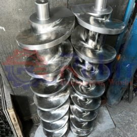 Stainless Steel Dual-Flight Plodder Worm Screw