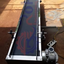 Standard PVCPU Flat Belt Conveyor with Side Guards