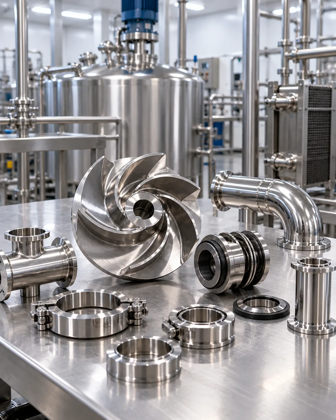 Dairy processing machinery parts