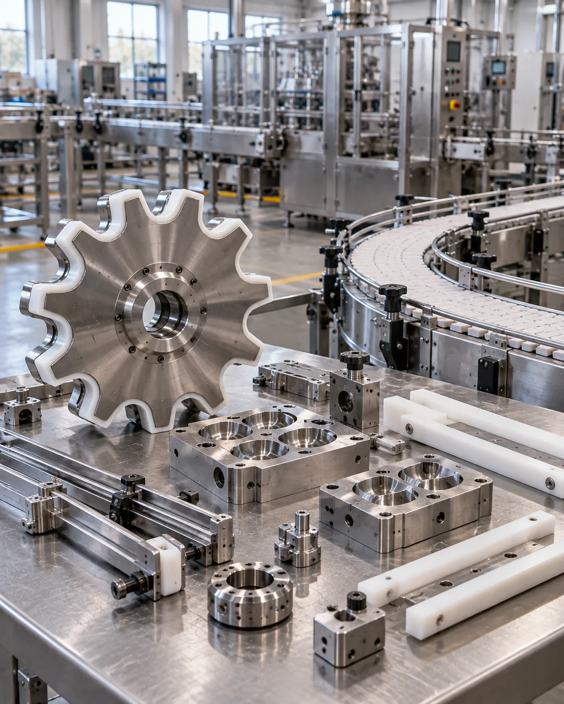 Food processing machinery parts