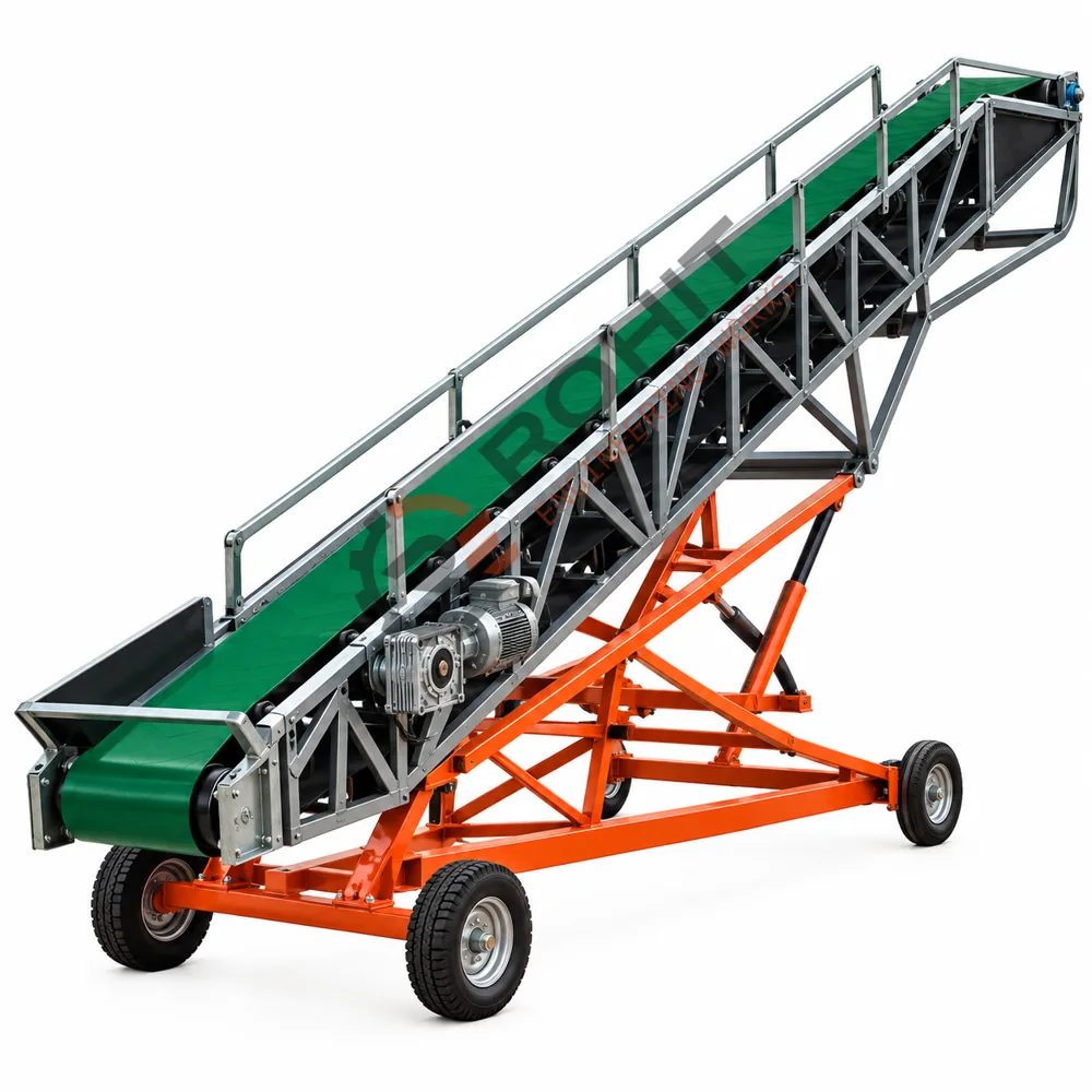 Portable Green Belt Industrial Conveyor